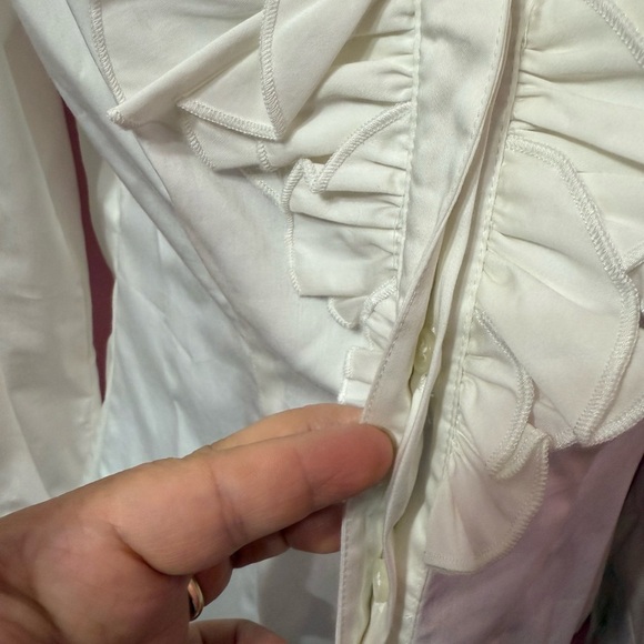 White House Black Market Ivory Women's bloques with flights size 4 - Picture 2 of 8